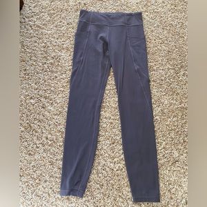 Athleta Girls Stash Your Treasure Tights with pockets size XL (14)- mauve color